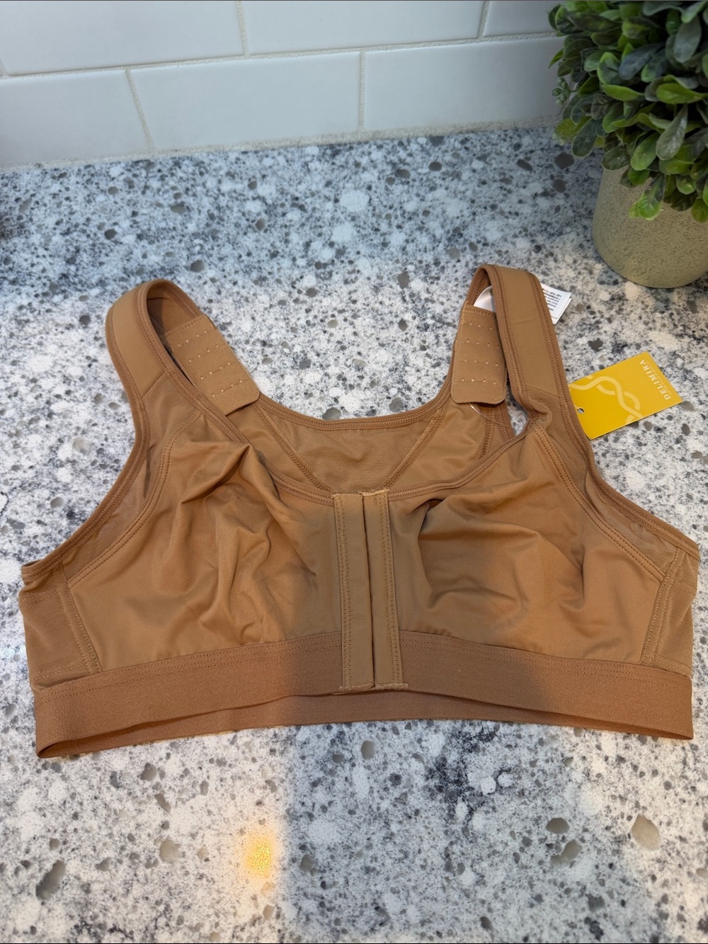 Delimira Firm Support Bra Full Coverage Cup front closure New size 36B